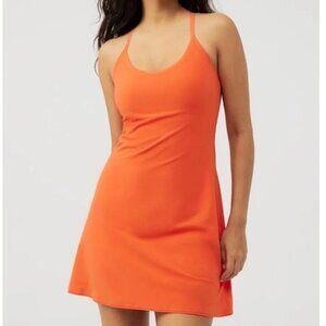 Outdoor Voices Womens Peach Athletic Exercise Dress, Size Small, Built in Shorts